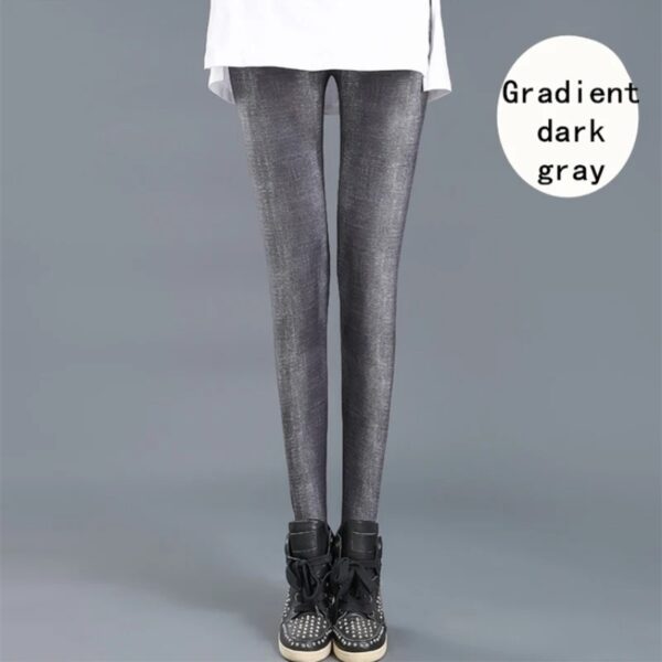 Women Leggings Print High Elastic Skinny Fitness Legging Spring Summer Buterfly Women Sexy Jegging Denim Push Up Pants - Image 4