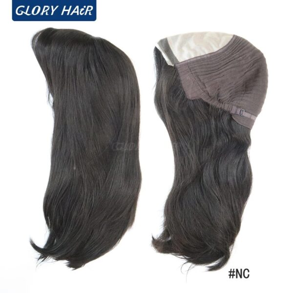 MT11 14.5 Women Luxury Wig Mono Top Jewish Wig Lace Front Human Hair Wig Chinese Culticle Remy Hair Wigs for Women - Image 7