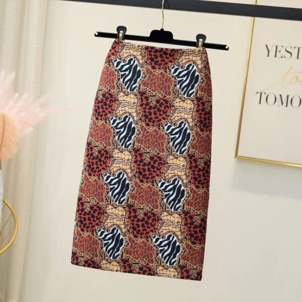 Skirts For Women Vintage Flower Print Bodycon Pencil Skirt Slim Midi Sexy Elegant Bag Hip Bandage Kawaii Lolita Short Saias - Image 16
