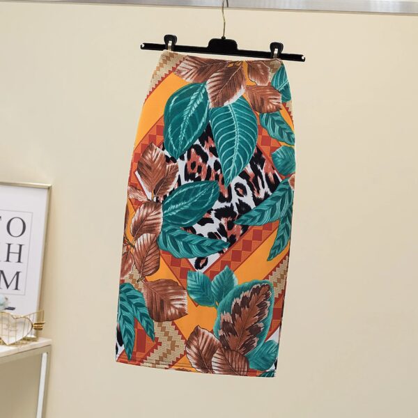 Skirts For Women Vintage Flower Print Bodycon Pencil Skirt Slim Midi Sexy Elegant Bag Hip Bandage Kawaii Lolita Short Saias - Image 19