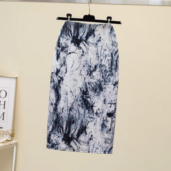 Skirts For Women Vintage Flower Print Bodycon Pencil Skirt Slim Midi Sexy Elegant Bag Hip Bandage Kawaii Lolita Short Saias - Image 25