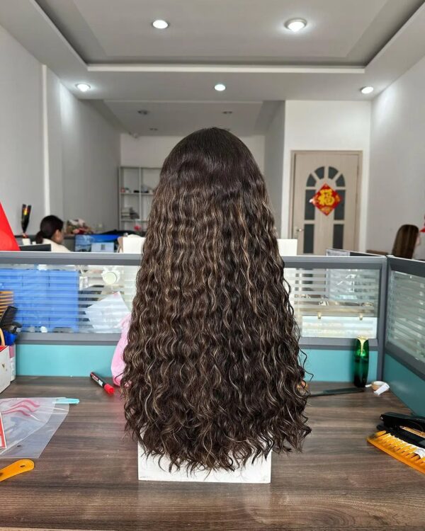 Lace top wigKosher Wigs European curly hair Natural Color TsingTaowigs Human Hair Jewish Wig Lace Top For Women Free Shipping - Image 3