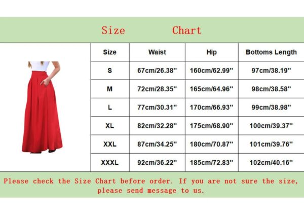 Vintage Low Rise Straight Skirts Women's Large Swing Solid Color High Waist Pleated Half Skirt With Pocket Summer Vacation Wear - Image 2