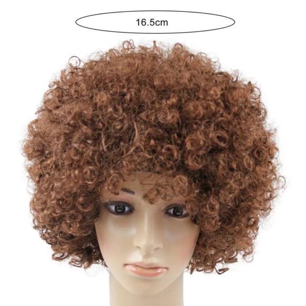 Wig Fluffy Extend Hairs Lightweight Ombre Curly Wigs Clown Fancy Dress Hair Props Party Wig for Adult - Image 5