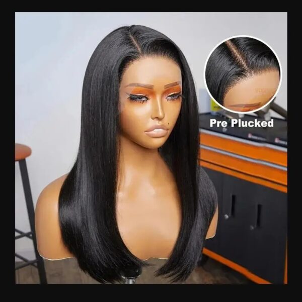 Long Soft Ombre Blond Wave 5x5 Silk Base 28inch Glueless Jewish Human Hair Wig With Baby Hair HD Lace European Hair Preplucked - Image 3