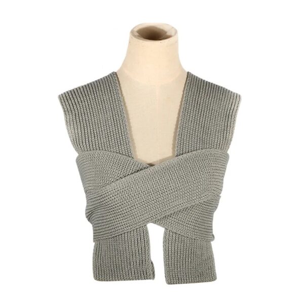 Sleeveless Knitted Crop Sweater Sexy Autumn Summer Fashion Vest Black Casual White Jumper Top Female Pullover - Image 6