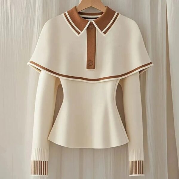 Versatile Women's Pullover Sweater New Fashion Outerwear Casual Loose Female Knitted Sweater - Image 2