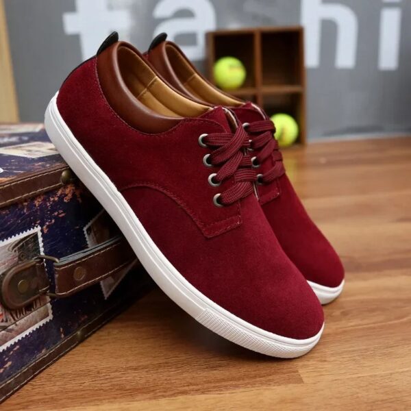 High Quality Men Casual Shoes Genuine Leather Lace Up Brand Platform Flat Oxford Shoes for Men Trendy Sneakers Large Size 38-49 - Image 2