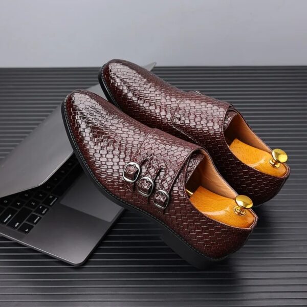 Men Leather Shoes Formal Business Dress Shoes for Men Classic Casual Luxury Formal Shoes Derby Party Oxford Men Footwear - Image 2
