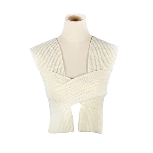 Sleeveless Knitted Crop Sweater Sexy Autumn Summer Fashion Vest Black Casual White Jumper Top Female Pullover - Image 2