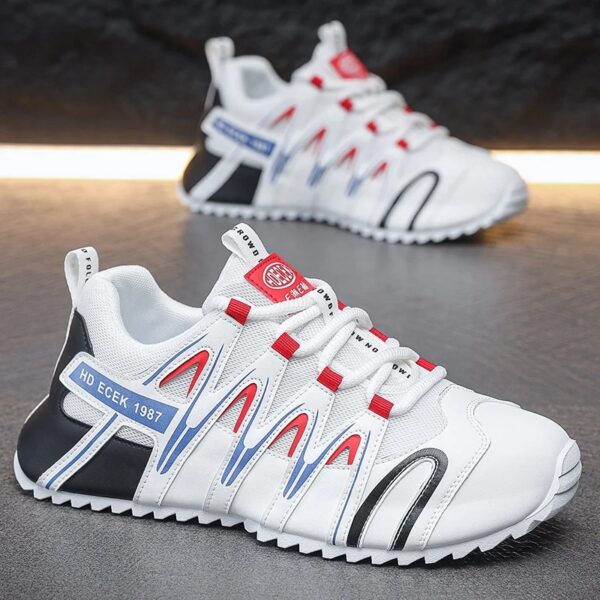 Spring Breathable Casual Shoes for Men Brand Fashion Platform Sneakers Outdoor Running Shoes Non-Slip Men Tenis Shoes New