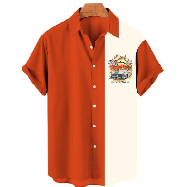 Hawaiian Shirt Man Streetwear Car 3d Print Graphic Street Beach Men's Shirt Casual Short Sleeves Button-down Shirt Man Top - Image 10