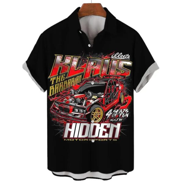 Hawaiian Shirt Man Streetwear Car 3d Print Graphic Street Beach Men's Shirt Casual Short Sleeves Button-down Shirt Man Top - Image 11