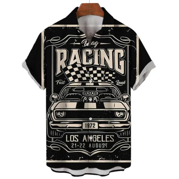 Hawaiian Shirt Man Streetwear Car 3d Print Graphic Street Beach Men's Shirt Casual Short Sleeves Button-down Shirt Man Top - Image 18