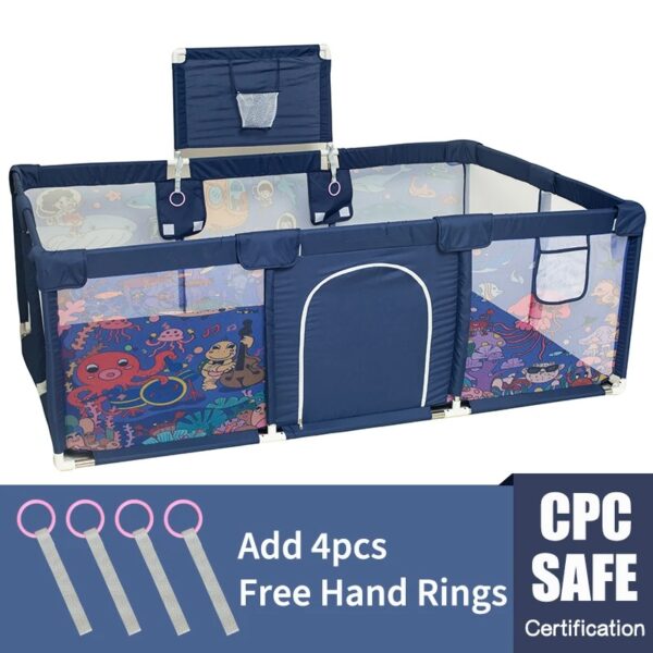 New Baby Palypen for Baby Fence Kids Ball Pit Baby Playground Pool Balls for 6 Months~6 Years Kids Indoor Football Field