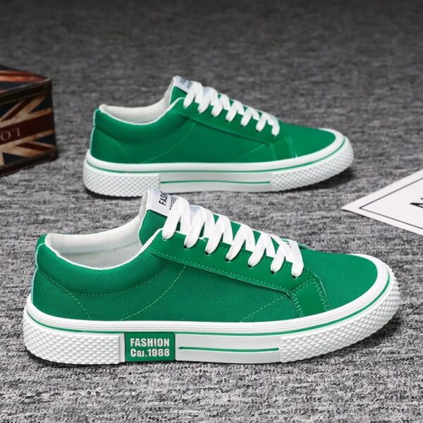 Red Canvas Shoes Men Classic Low-top Men's Canvas Sneakers Harajuku Hip Hop Skateboard Shoes Men Casual Sneaker - Image 3