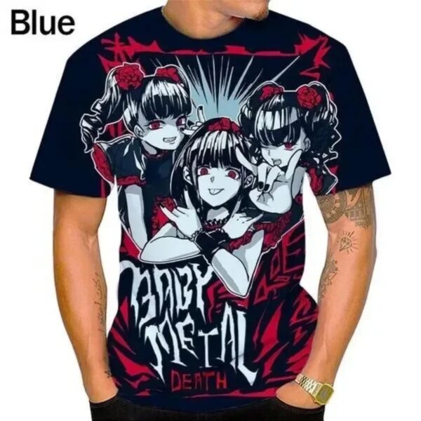 Japanese Girls Heavy Metal Band BABYMETAL 3D Print T Shirt Unisex Fashion Casual Hip-Hop Punk Cool Oversized Short Sleeve Tops - Image 6